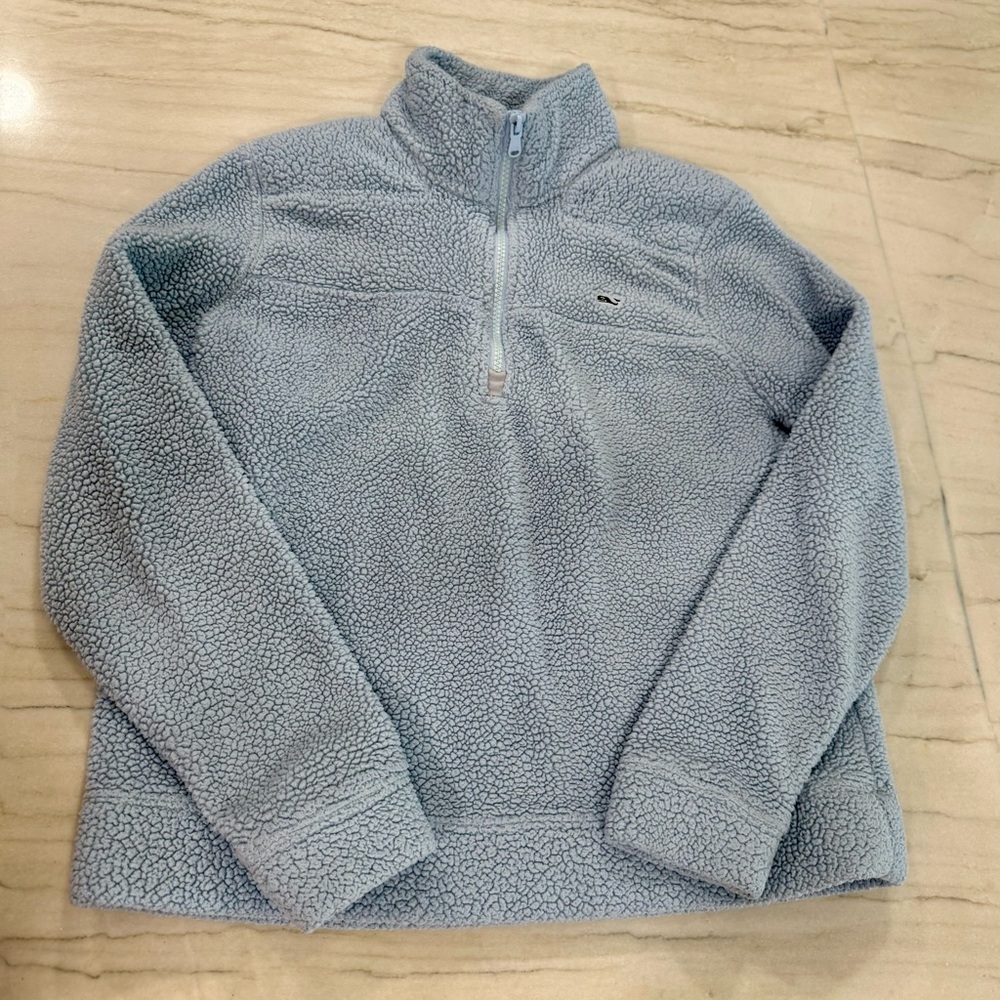 Vineyard Vines Light Blue  Sherpa Pullover